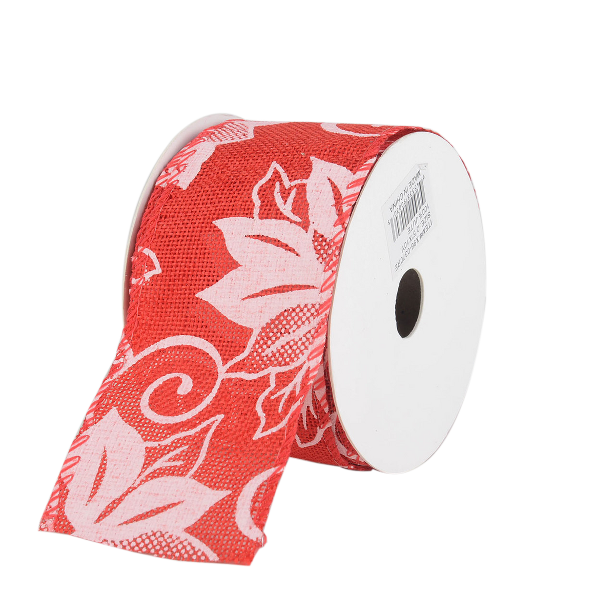 1-1/2 inch x 10 Yards Red Wired Budget Satin Ribbon